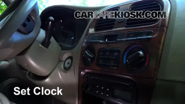 2000 Hyundai Sonata GLS 2.5L V6 Reloj Fijar hora de reloj